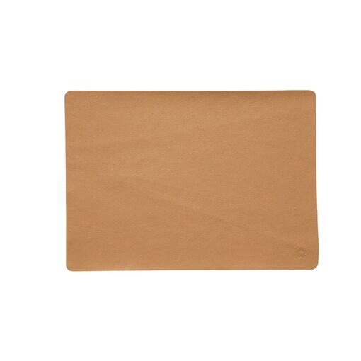 Jazz bisquit (BS) lederlook rechthoekige placemats per 6