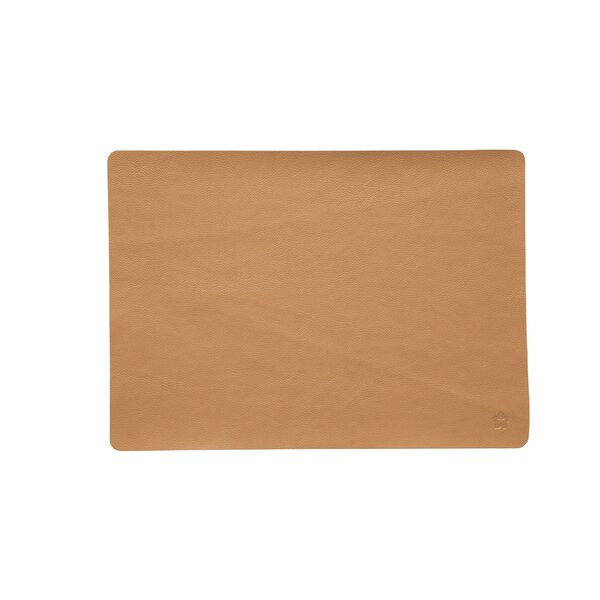Jazz bisquit (BS) lederlook rechthoekige placemats per 6
