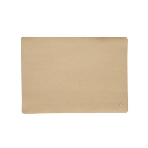 Pichler Jazz creme (C) lederlook rechthoekige placemats per 6