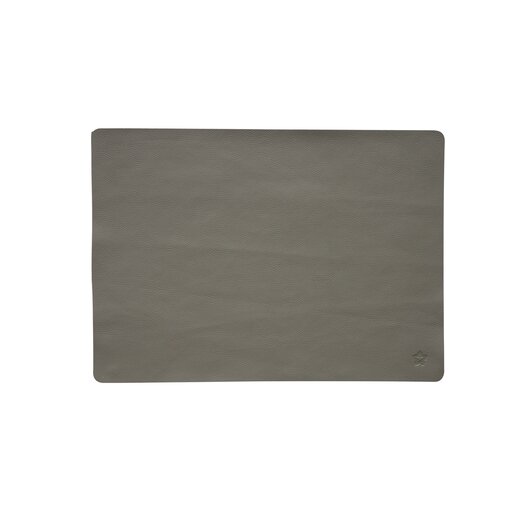 Pichler Jazz taupe (TP) lederlook rechthoekige placemats per 6