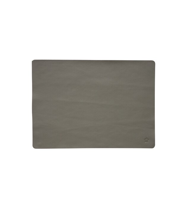 Pichler Jazz taupe (TP) lederlook rechthoekige placemats per 6