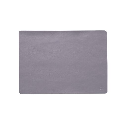 Jazz lavendel (LV) lederlook rechthoekige placemats per 6