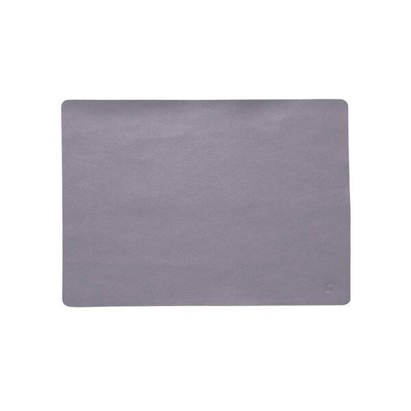 Jazz lavendel (LV) lederlook rechthoekige placemats per 6