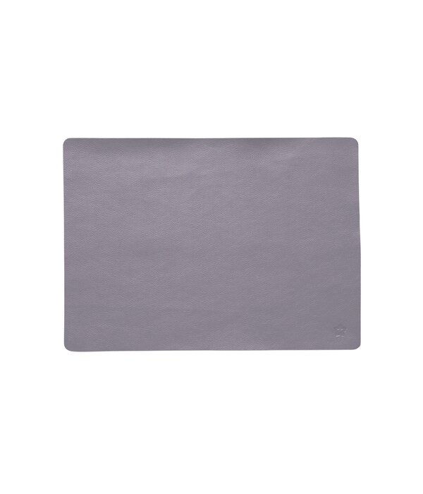 Jazz lavendel (LV) lederlook rechthoekige placemats per 6