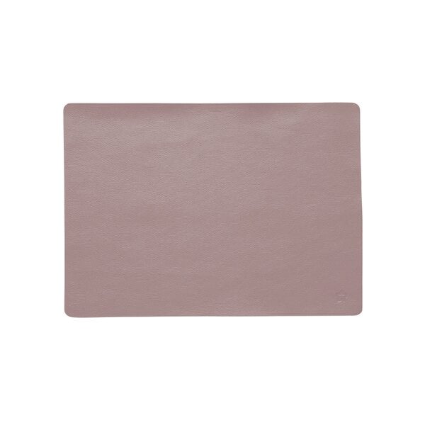 Jazz rozenholz (RH) lederlook rechthoekige placemats per 6