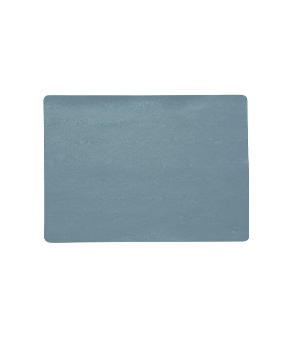 Pichler Jazz rauchblau (RB) lederlook rechthoekige placemats per 6