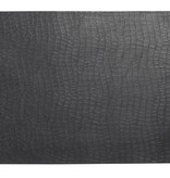 Pichler donkergrijze krokodillook, Croco anthrazit (AZ) placemats, per 6 stuks