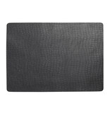 Pichler donkergrijze krokodillook, Croco anthrazit (AZ) placemats, per 6 stuks