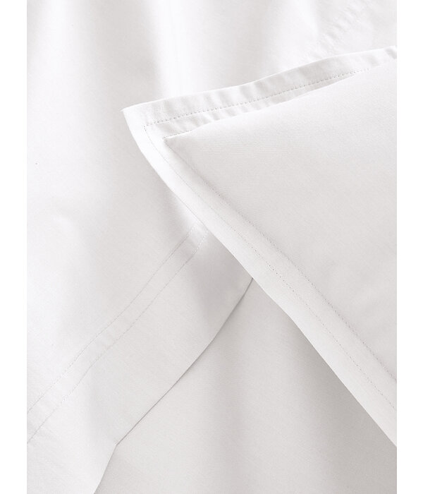 Essix wit dekbedovertrek uni gekamd katoen blanc, 200TC