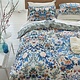 Ikebana Damask slate blue 200TC