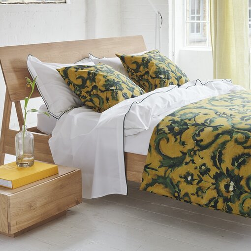 Designers Guild Guerbois ochre quilt / plaid