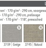 Mirabel Slabbinck Maro hoeslaken 26-30 cm hoog 100% voorgewassen linnen
