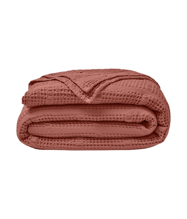 Essix Yogi plaid terre cuite 260x240 cm