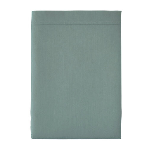Essix celadon groen laken uni (effen, percale) agave 200TC, vanaf