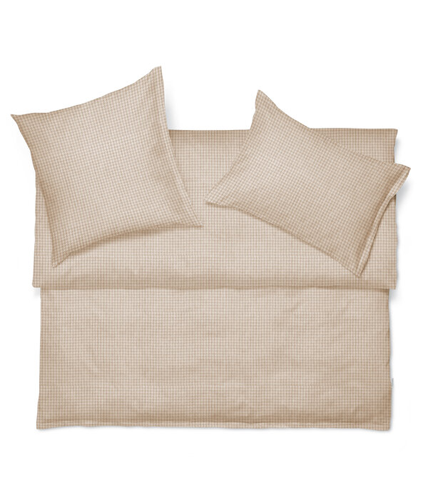 Schlossberg flanellen beddengoed Theo beige 190TC