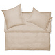 flanellen beddengoed Theo beige 190TC