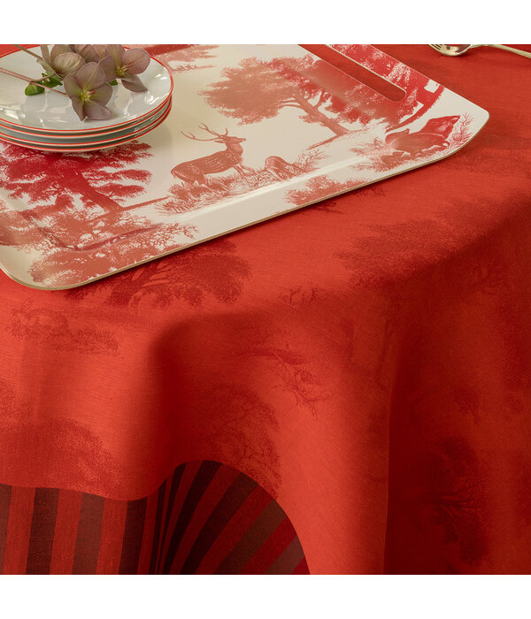 Le Jacquard Français Souveraine red