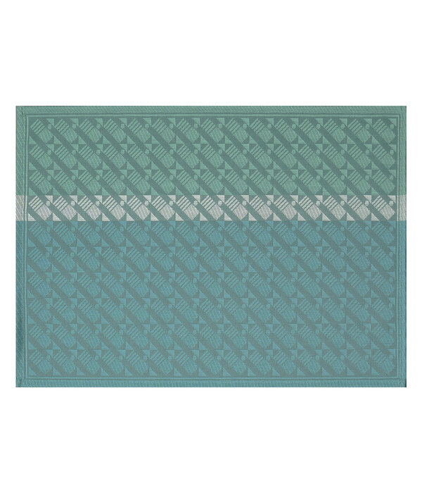 Le Jacquard Français Veine Graphique green placemat en loper