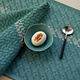 Veine Graphique green placemat en servetten