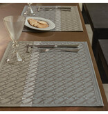 Le Jacquard Français Veine Graphique grey placemat en loper