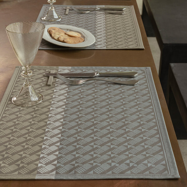 Veine Graphique grey placemat en loper