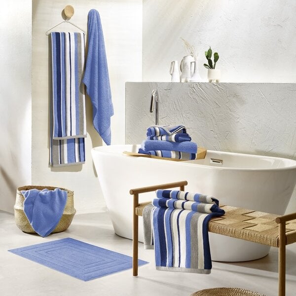 gestreepte Ophelia handdoekenlijn Quadrupple, vanaf