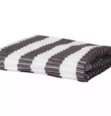 Jorzolino vaatdoek gestreept donkergrijs -wit