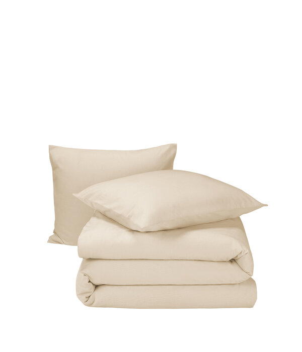Moodit dekbedovertrekset flanel uni cream, Freya