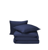 Moodit dekbedovertrekset flanel uni evening blue, Freya