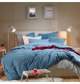 Moodit dekbedovertrekset flanel stone blue, uni Freya