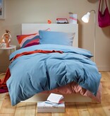 Moodit dekbedovertrekset flanel stone blue, uni Freya