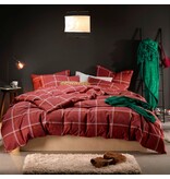 Moodit dekbedovertrekset Rosaline burgundy (flanel), vanaf