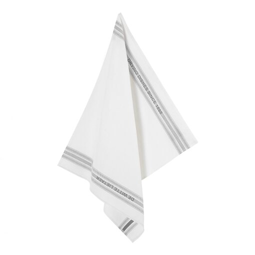 De Witte Lietaer droogdoek Dish halflinnen grey