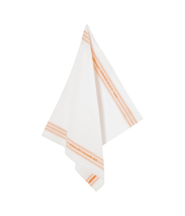 De Witte Lietaer droogdoek Dish halflinnen orange