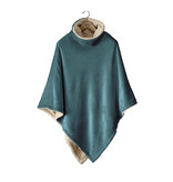 De Witte Lietaer Ganges poncho petrol