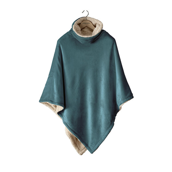 Ganges poncho petrol