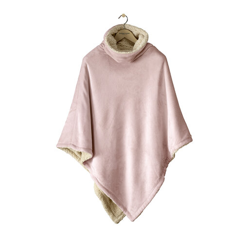 De Witte Lietaer poncho Ganges vieux rose