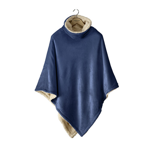 De Witte Lietaer Ganges poncho royal blue