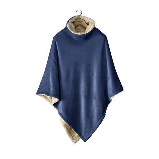 De Witte Lietaer poncho Ganges royal blue