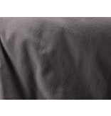 De Witte Lietaer dekbedovertrekset 140x220 cm Laura ebony, uni flanel