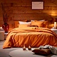dekbedovertrekset Laura copper uni flanel, vanaf