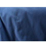 De Witte Lietaer dekbedovertrekset 260x240 cm Laura blue indigo uni flanel