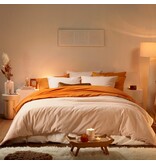 De Witte Lietaer dekbedovertrekset Cleo copper, flanel, vanaf