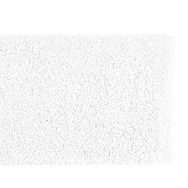 Shag badmat white (100), 2500 gram per m²