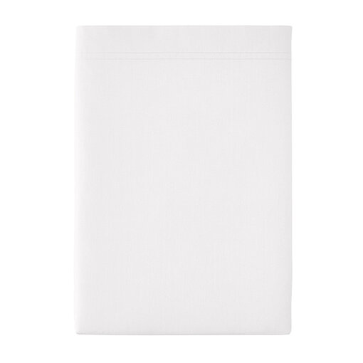 Essix witte lakens uni (effen) blanc, percale 200TC, vanaf