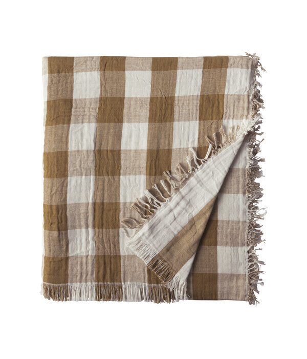 Essix Daisy ocre plaid