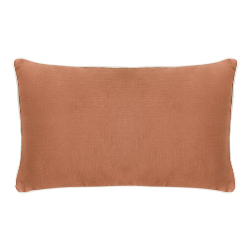 Essix terracotta 100%  linnen sierkussenhoes, Arty terre cuite