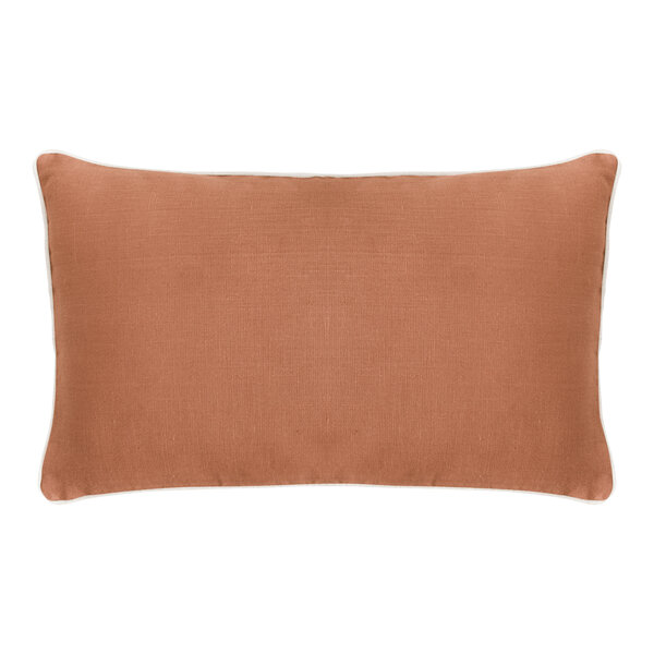 terracotta 100%  linnen sierkussenhoes, Arty terre cuite