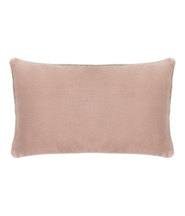 Essix poeder roze 100%  linnen sierkussenhoes, Arty poudre rosé