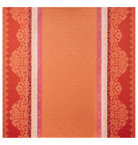 Le Jacquard Français Mumbai orange, gecoat tafellinnen